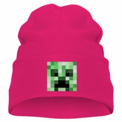 Детская шапка Minecraft minimalist Creeper - PrintSalon
