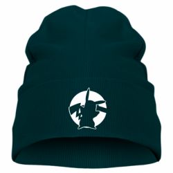 Детская шапка Pikachu silhouette - PrintSalon