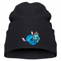 Детская шапка Стич с куклой - PrintSalon