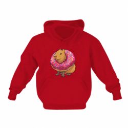 Детское худи Пончик с капибарой - PrintSalon