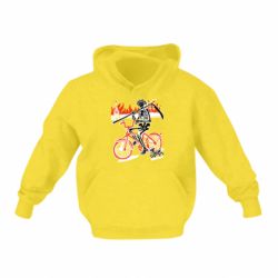 Детское худи Смерть с косой в винке! Горящий кремль