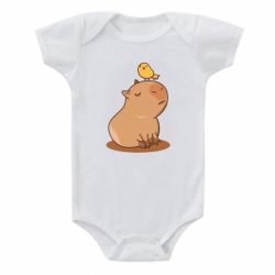 Дитячий бодік Капібара з пташкою