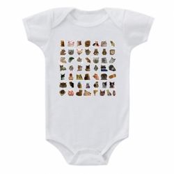 Детский бодик Коты мем. - PrintSalon