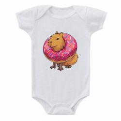 Детский бодик Пончик с капибарой - PrintSalon