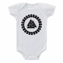 Детский бодик Scandinavian Runes And Walknut - PrintSalon