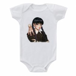 Детский бодик Венсдей и Вещь