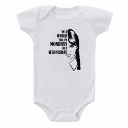 Детский бодик Wednesday girl - PrintSalon