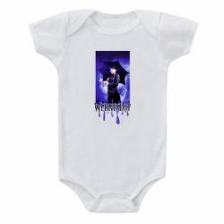 Детский бодик Wednesday Text Logo - PrintSalon