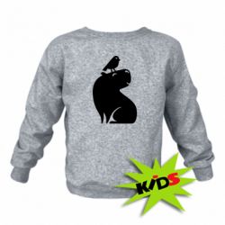 Дитячий світшот Копібара та Пташка - PrintSalon