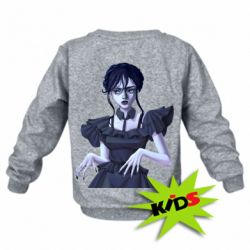 Детский свитшот Венздей арт - PrintSalon