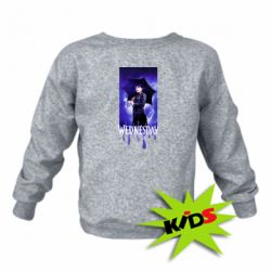 Детский свитшот Wednesday Text Logo - PrintSalon