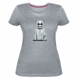Женская премиум футболка DJ Marshmello Art - PrintSalon