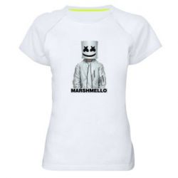 Женская футболка для спорта DJ Marshmello Art - PrintSalon
