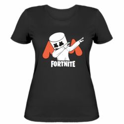 Женская футболка Dj Marshmello fortnite dab - PrintSalon