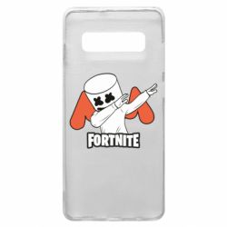 Чехол для Samsung S10+ Dj Marshmello fortnite dab - PrintSalon
