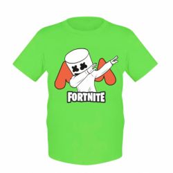 Дитяча футболка Dj Marshmello fortnite dab-PrintSalon Дитяча футболка Dj Marshmello fortnite dab