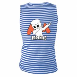 Майка-тельняшка Dj Marshmello fortnite dab - PrintSalon
