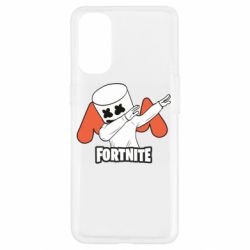 Чехол для Oppo Reno 4 Dj Marshmello fortnite dab - PrintSalon