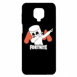 Чехол для Xiaomi Redmi Note 9S/9Pro/9Pro Max Dj Marshmello fortnite dab - PrintSalon