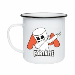 Кружка эмалированная Dj Marshmello fortnite dab - PrintSalon