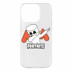 Чехол для iPhone 14 Pro Dj Marshmello fortnite dab - PrintSalon