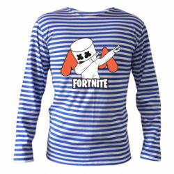 Тельняшка с длинным рукавом Dj Marshmello fortnite dab - PrintSalon