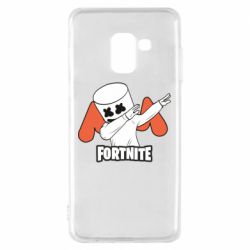 Чехол для Samsung A8 2018 Dj Marshmello fortnite dab - PrintSalon