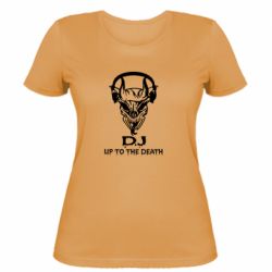 Женская футболка Dj Up to the Dead-PrintSalon Женская футболка Dj Up to the Dead