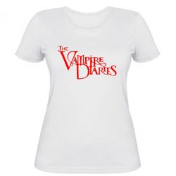 Женская футболка Дневники Вампира Лого - PrintSalon