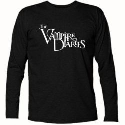 Футболка с длинным рукавом Дневники Вампира Лого - PrintSalon