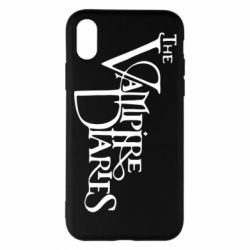 Чехол для iPhone X/Xs Дневники Вампира Лого - PrintSalon