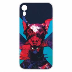 Чохол для iPhone XR Doberman with a gun - PrintSalon