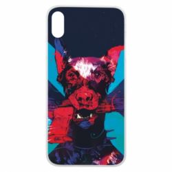 Чохол для iPhone Xs Max Doberman with a gun - PrintSalon