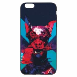 Чохол для iPhone 6 Plus/6S Plus Doberman with a gun - PrintSalon
