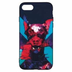 Чохол для iPhone 7 Doberman with a gun - PrintSalon