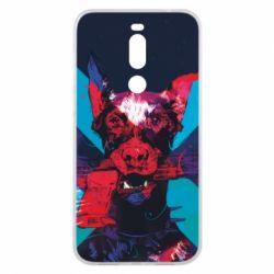 Чохол для Meizu X8 Doberman with a gun - PrintSalon