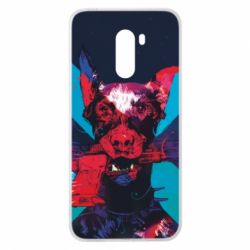 Чохол для Xiaomi Pocophone F1 Doberman with a gun - PrintSalon