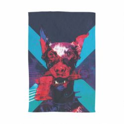 Рушник з принтом Doberman with a gun - PrintSalon