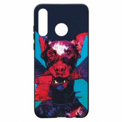 Чохол для Huawei P30 Lite Doberman with a gun - PrintSalon