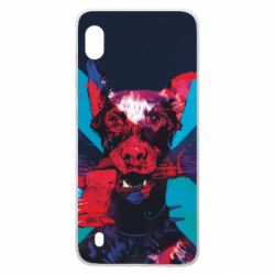 Чохол для Samsung A10 Doberman with a gun - PrintSalon