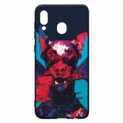 Чохол для Samsung A30 Doberman with a gun - PrintSalon