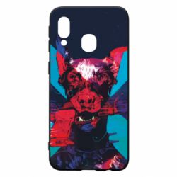 Чохол для Samsung A40 Doberman with a gun - PrintSalon