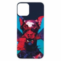 Чохол для iPhone 11 Doberman with a gun - PrintSalon