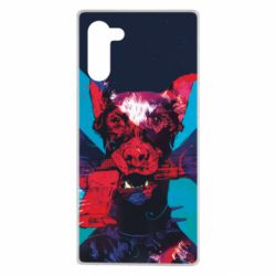 Чохол для Samsung Note 10 Doberman with a gun - PrintSalon