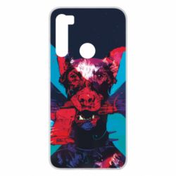 Чохол для Xiaomi Redmi Note 8 Doberman with a gun - PrintSalon