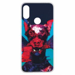 Чохол для Xiaomi Redmi Note 7 Doberman with a gun - PrintSalon