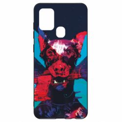 Чохол для Samsung A21s Doberman with a gun - PrintSalon