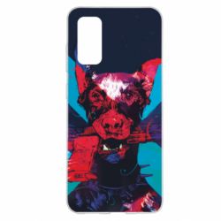 Чохол для Samsung S20 Doberman with a gun - PrintSalon