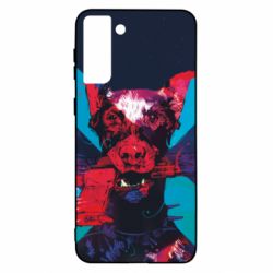 Чохол для Samsung S21 Ultra Doberman with a gun - PrintSalon