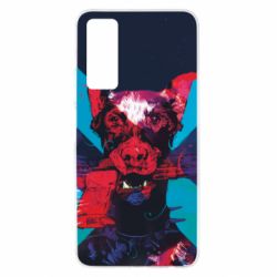 Чохол для Huawei P Smart 2021 Doberman with a gun - PrintSalon